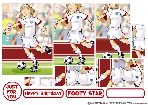 White and Red Football Girl Pyramid