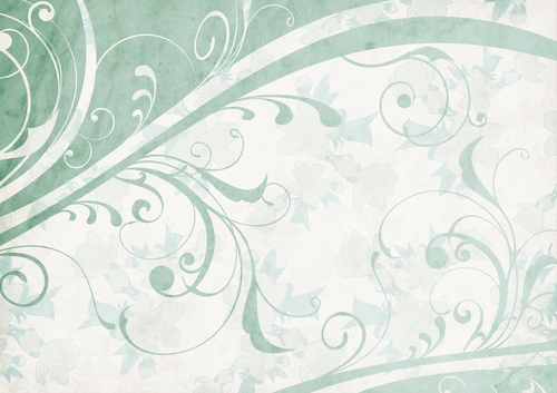 Saffron Swirl Paper Aqua