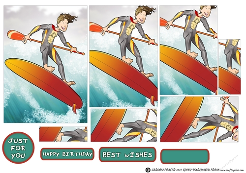 Paddle Surf Dude Pyramid