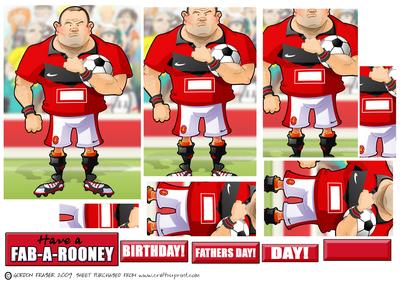 Red, Black and White Footballer Dude Ii Pyramid.