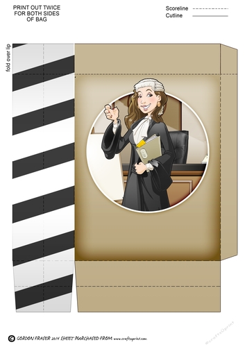 Lawyer/barrister Dudess 2 Mini Gift Bag