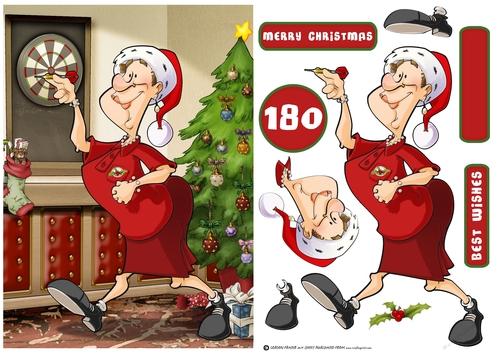 Christmas Darts Lady Dudess
