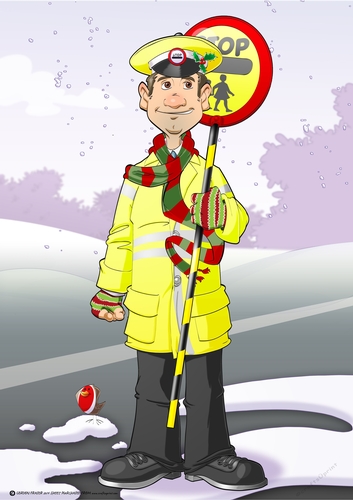 Christmas Lollipop Man Dude A4
