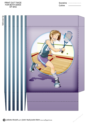 Squash Dudess Blue Mini Gift Bag