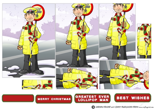 Christmas Lollipop Man Dude Pyramid
