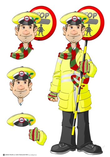 Christmas Lollipop Man Dude Decoupage Sheet