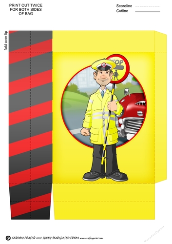 Lollipop Man Dude Mini Gift Bag