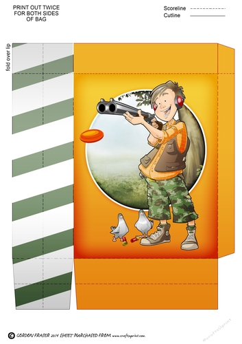Teen Clay Pigeon Dude Mini Gift Bag