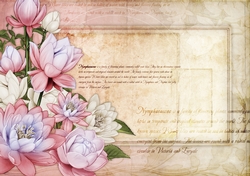 Lily Floral Spray Paper Light Pink