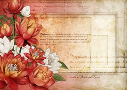 Lily Floral Spray Paper Red