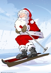 Skiing Santa A4