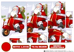 Moped Santa Pyramid