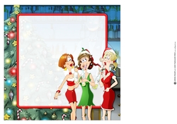 Its Always Wine OClock Christmas 8x8 Insert
