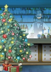 The Dudes Inn Christmas Pub Scene