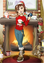 Teen Text Dudess Christmas A4