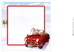 Santas New Sleigh 8x8 Insert