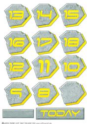 High Tech Number Age Numbers Decoupage.