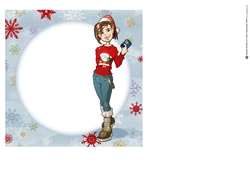 Teen Text Dudess Christmas 7x7 Insert