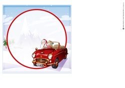 Santas New Sleigh 7x7 Insert