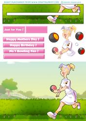 Blond Bowls Lady Penny Slider.