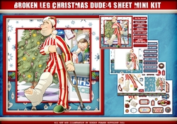 Christmas Broken Leg Dude 4 Sheet Mini Kit