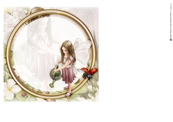 Forest Fairy Evie Dark Pink 7x7 Insert