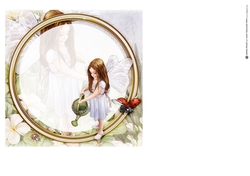 Forest Fairy Evie Lilac 7x7 Insert