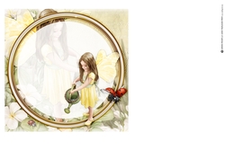 Forest Fairy Evie Yellow 7x7 Insert