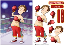 Boxer Boy Dude Red