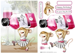 Mrs Pink Gin Mouse