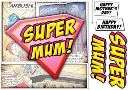 Supermum Logo 8x8 Quick Card