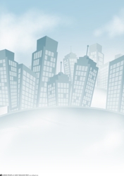 City Scene Misty Morning