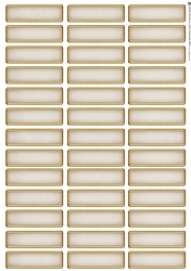 Art Deco Blank Sentiment Sheet Cream