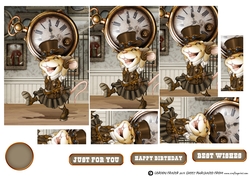 Mrs Steampunk Mouse Pyramid