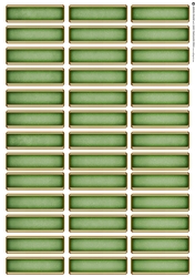 Art Deco Blank Sentiment Sheet Green