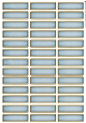 Art Deco Blank Sentiment Sheet Light Blue