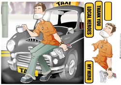 Thank You Taxi Dude 8x8 Quick Card
