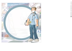 Thank You Male Nurse Dudess 7x7 Quick Card Insert