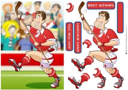 Hockey Dude Red