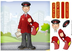 Postman Dude 8x8 Quick Card