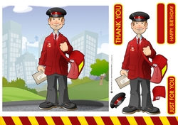 Postman Dude 7x7 Quick Card