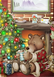 Christmas Bear A4