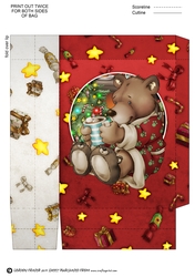 Christmas Bear Mini Gift Bag