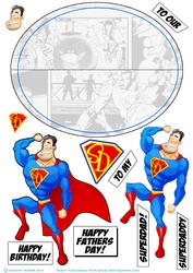 Superdad! Wobble Card.