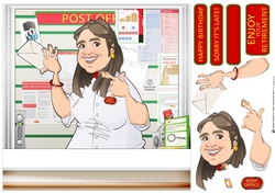 Post Office Dudess 8x8 Quick Card