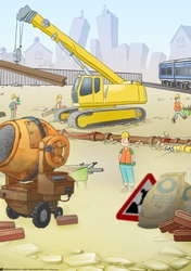 Crane Dude Building Site Background/Scene