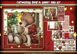 Christmas Bear 4 Sheet Mini Kit