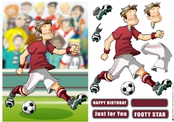 Football Dude Maroon and White