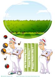 Bowling Dude Wobble Card.