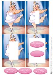 Ballerina Lady Inverted Pyramid.